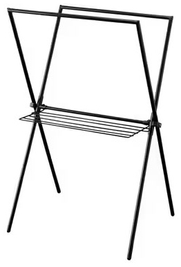 他サイト： アイリスオーヤマ STMX-770ブラツク 簡単組立スタイル物干し X型(ブラック)IRIS[STMX770ブラツク] 返品種別の商品画像