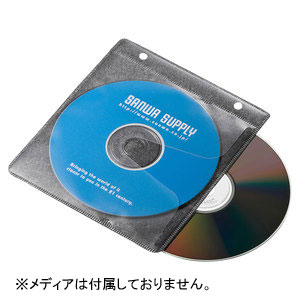 他サイト： サンワサプライ FCD-FRBD50BK ブルーレイディスク対応不織布ケース(リング穴付き・50枚入り)ブラック[FCDFRBDの商品画像