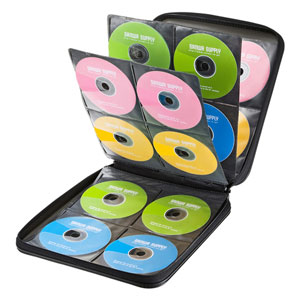 他サイト： サンワサプライ FCD-WL160BK DVD・CDセミハードケース(160枚収納・ブラック)[FCDWL160BK] 返品種別の商品画像