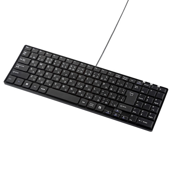 他サイト： サンワサプライ SKB-SL17BKN USBスリムキーボード(ブラック)[SKBSL17BKN] 返品種別Aの商品画像