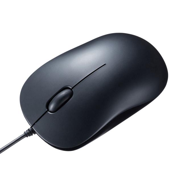 他サイト： サンワサプライ MA-BLC194BK 有線Type-CブルーLEDマウス(ブラック)[MABLC194BK] 返品種別Aの商品画像