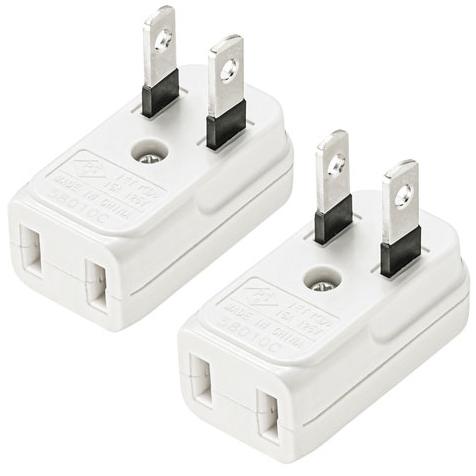 他サイト： サンワサプライ TAP-B54 コンセント用アダプタ 1個口(縦型・2個入り)[TAPB54] 返品種別Aの商品画像