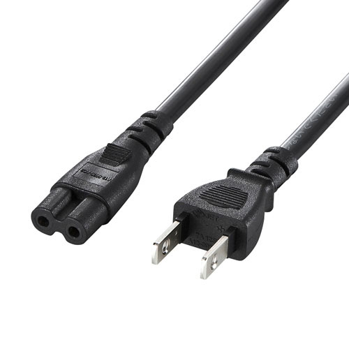 他サイト： サンワサプライ KB-DM2S-2 電源コード(2P・ストレートコネクタ・2m)SANWA SUPPLY[KBDM2S2] 返品の商品画像
