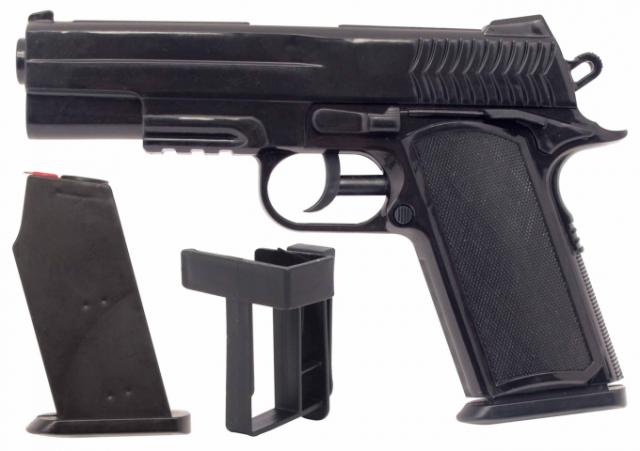 他サイト： 池田工業社 ウォーターガン ブラックガバメント(マガジンクリップ付き)  返品種別Bの商品画像