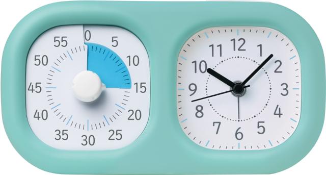 他サイト： ソニック LV-3521-MB トキ・サポ 時っ感タイマー 時計プラス 色で時間の経過を実感(ミントブルー)[LV3521MB]の商品画像