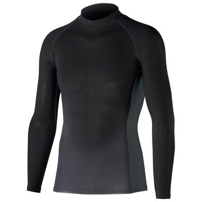 他サイト： ボディタフネス BT冷感・消臭 パワーストレッチ 長袖バックハイネックシャツ(ブラック・サイズ:L) JW-625BK-L返品種の商品画像