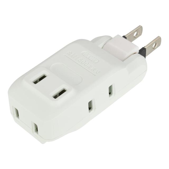 他サイト： オーム HS-A4PBT-24W マイクロタップ 4個口(ホワイト)OHM[HSA4PBT24W] 返品種別Aの商品画像