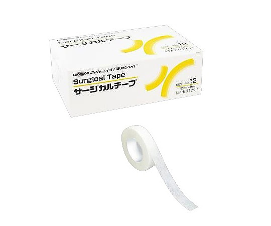 他サイト： ミリオンエイド LM-E0129T(0-2310-11) サージカルテープ 12mm×9m[LME0129T0231011] 返の商品画像