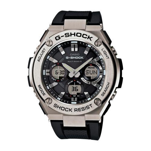 他サイト： カシオ 【国内正規品】G-SHOCK(ジーショック) G-STEELソーラー電波 メンズタイプ GST-W110-1AJF[GSの商品画像