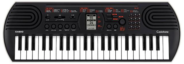 他サイト： カシオ SA-81 44鍵ミニキーボード(ブラック)CASIO[SA81] 返品種別Aの商品画像