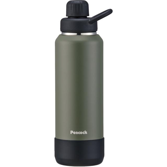 他サイト： ピーコック AJL-R100K ステンレスボトル 1.0L カーキpeacock 炭酸飲料対応ボトル[AJLR100K] 返品種の商品画像