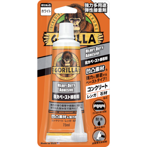 他サイト： GORILLA 1783 強力多用途弾性接着剤 ゴリラ 強力ペースト接着剤 73ml[1783KURE] 返品種別Bの商品画像