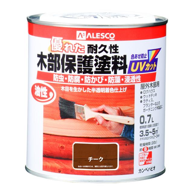 他サイト： カンペハピオ 00237643511007 油性木部保護塗料 0.7L(チーク)Kanpe Hapio[カンペ002376435の商品画像