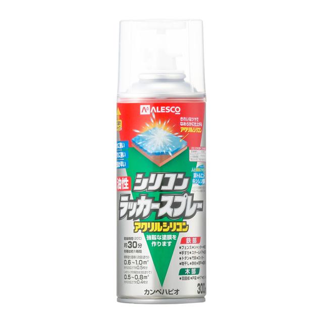 他サイト： カンペハピオ 00587643732300 油性シリコンラッカースプレー 300ml(つやけしとうめい)Kanpe Hapio[の商品画像