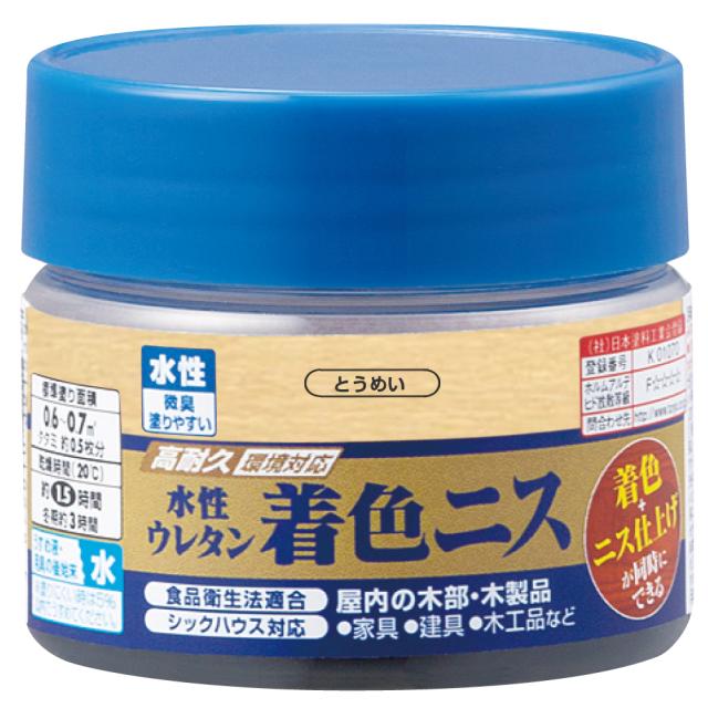 他サイト： カンペハピオ 00707654002100 水性ウレタン着色ニス 100ml(とうめい)Kanpe Hapio[カンペ00707の商品画像