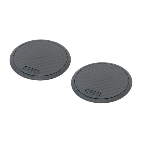 他サイト： カーメイト DZ237 ドリンクコースター 丸型 カーボン調(ブラック) 2枚入[DZ237] 返品種別Aの商品画像