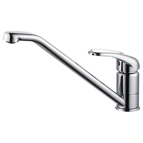 他サイト： SANEI K87110JV-13 台付き1穴 シングル混合栓(キッチン用)【水栓】SANEI ワンホールシングルレバー式[K8の商品画像