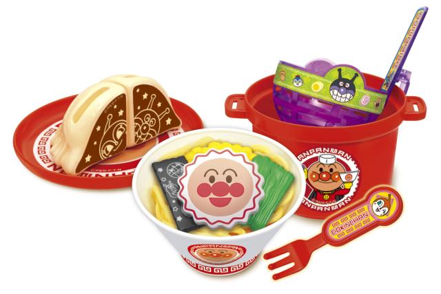 他サイト： ジョイパレット 湯切りでチャッチャッ! アンパンマンラーメンセットそれいけ! アンパンマン  返品種別Bの商品画像