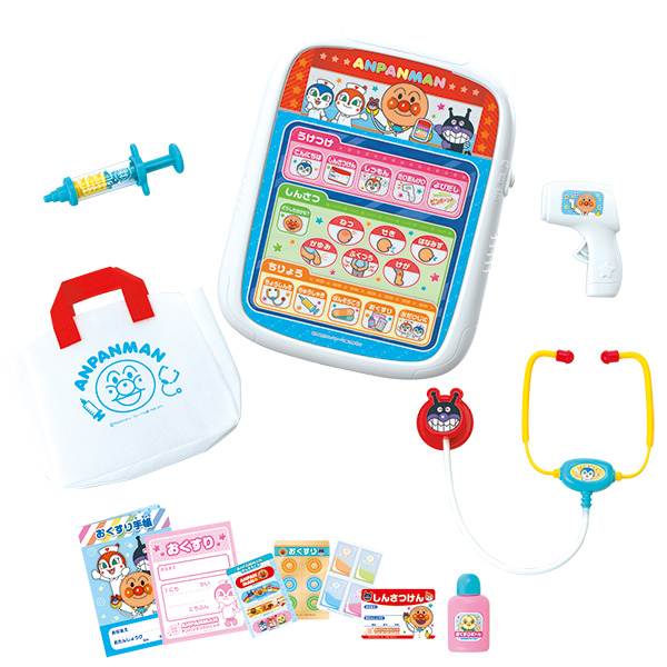 他サイト： ジョイパレット おしゃべりがいーっぱい♪電子カルテ アンパンマンDXおいしゃさんセット  返品種別Bの商品画像