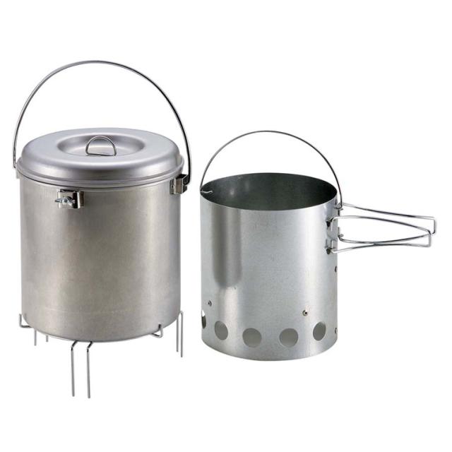 他サイト： キャプテンスタッグ M-6625 大型火消しつぼ 火起し器セット[M6625キヤプテンスタツグ] 返品種別Aの商品画像