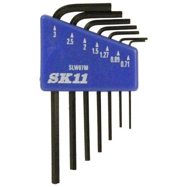 他サイト： SK11 SLW07M マイクロ六角棒レンチセット ミリ スタンダード(7本組)藤原産業[SLW07MSK11] 返品種別Bの商品画像