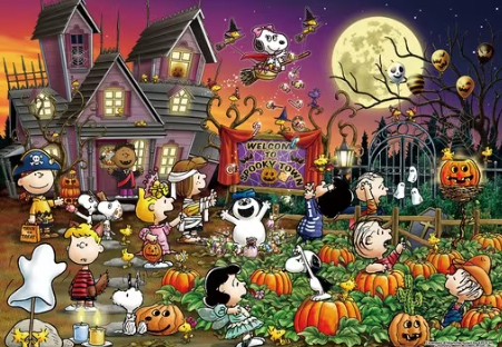 他サイト： エポック社 PEANUTS スヌーピー ハロウィンナイト 500ピース【06-704s】ジグソーパズル  返品種別Bの商品画像