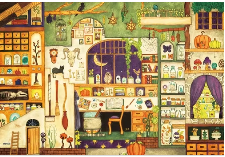 他サイト： エポック社 西村典子 魔法使いの部屋 300ピース【28-036s】ジグソーパズル  返品種別Bの商品画像