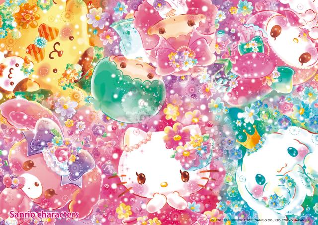 他サイト： ビバリー サンリオ フローラリウム お花に囲まれて 108ピース【108-842】ジグソーパズル  返品種別Bの商品画像
