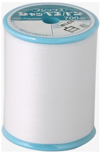 他サイト： フジックス F55-401 シャッペスパン 普通地用ミシン糸 60番700m col.401(白)(白)[F55401キヨハラ]の商品画像