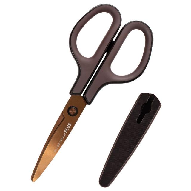 他サイト： プラス SC-175ST(34519) はさみ フィットカットカーブ チタンコート(チタンブラウン)[SC175ST34519]の商品画像