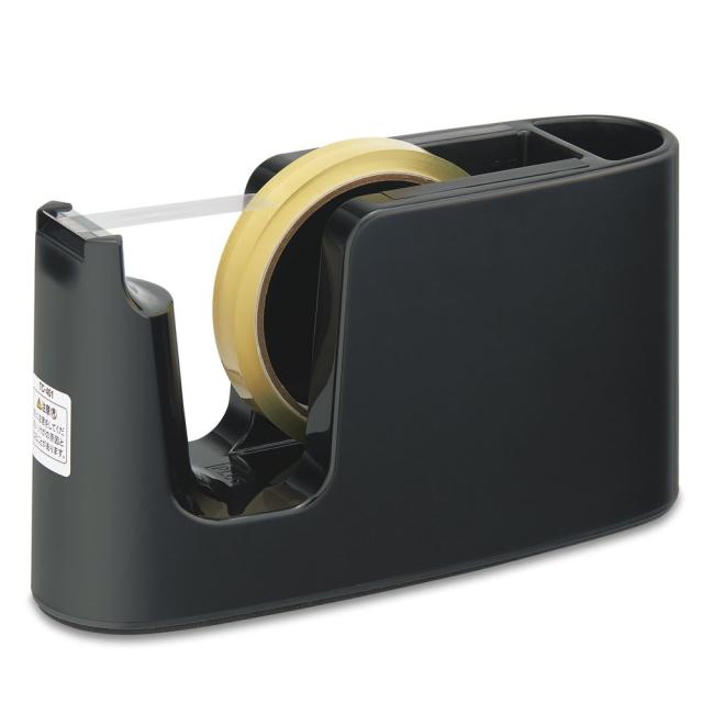 他サイト： プラス TC-401(31271) テープカッター テープ簡単交換 ペン立て付(ブラック)[TC40131271] 返品種別Aの商品画像