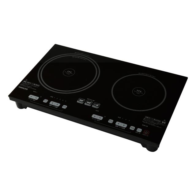 他サイト： YAMAZEN YET-W1452-B 2口IH調理器山善[YETW1452B] 返品種別Aの商品画像