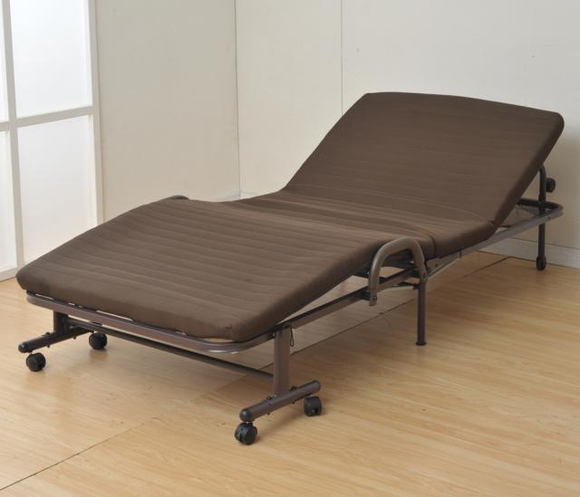 他サイト： YAMAZEN CEB-8S(DBR) 電動フォールディングメッシュベッド (ダークブラウン)[CEB8SDBR] 返品種別Bの商品画像