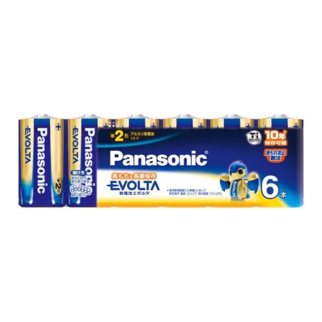 他サイト： パナソニック LR14EJ/6SW アルカリ乾電池単2形 6本パックPanasonic EVOLTA[LR14EJ6SW] 返品の商品画像