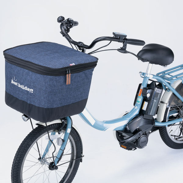 他サイト： 川住製作所 KW-555NV 2段式前カゴカバー デニム(ネイビー)[KW555NV] 返品種別Aの商品画像