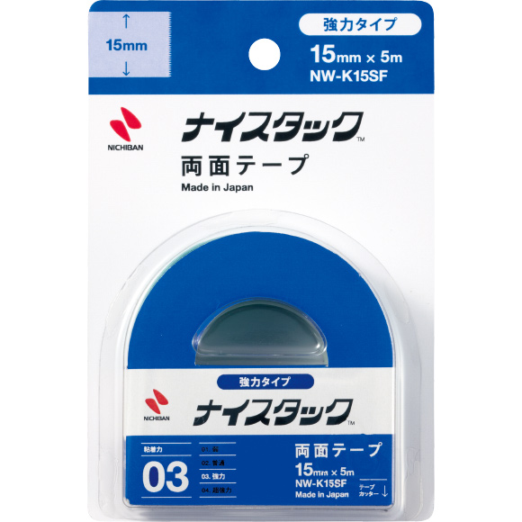 他サイト： ニチバン ナイスタック-K15SF ナイスタック 強力タイプ 15mm×5m[ナイスタクK15SF] 返品種別Aの商品画像