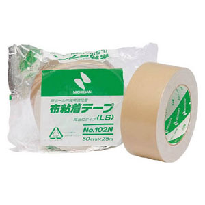他サイト： ニチバン 102N725 布粘着テープ 幅25mm×長さ25m(ダンボール色)1巻布粘着テープ102N[102N725] 返品種の商品画像