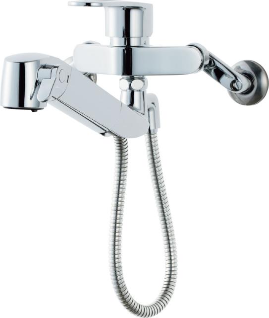 他サイト： リクシル RJF-865Y 壁付き2穴 シングル混合栓(キッチン用)【水栓】リクシル[RJF865Y] 返品種別Bの商品画像