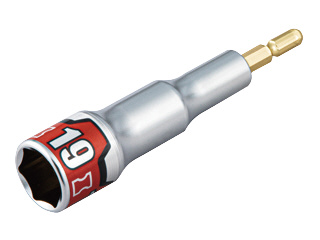 他サイト： KTC(京都機械工具) BZP63A-19 6.35mm インパクトドライバ用ソケットビット「難攻不落」 対辺19mm[BZP6の商品画像