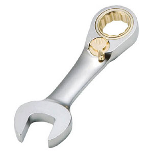 他サイト： トラスコ中山 TGRW17RS 切替式ラチェットコンビネーションレンチ(ショートタイプ)呼び:17[TGRW17RS] 返品種別の商品画像