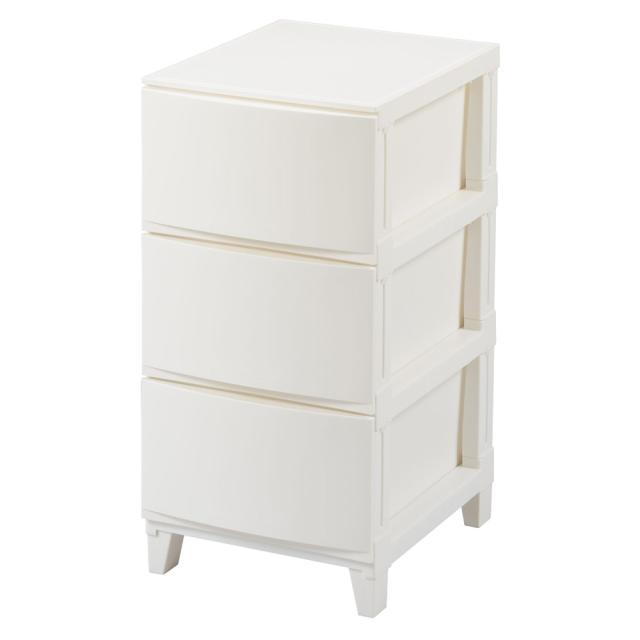 他サイト： サンカ RSD-S343WH チェスト 3段 幅34×奥行42×高さ68cm ルームスシェード(ホワイト)収納ケース[RSDS3の商品画像