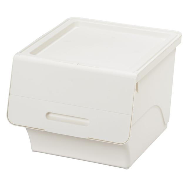他サイト： サンカ 収納ボックス 前開き フロック30 深型 幅39×奥行46×高さ31cm 4段階ストッパー(ホワイト) 収納ケース FRの商品画像