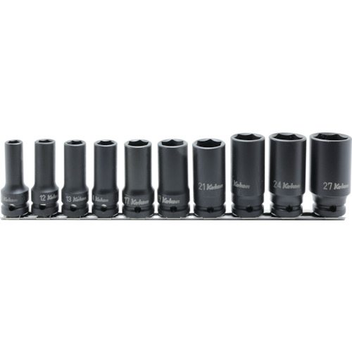 他サイト： 山下工業研究所 1/2インチ(差込12.7mm) 薄肉インパクトセミディープソケットセット 10点組 コーケン Ko-ken Kの商品画像