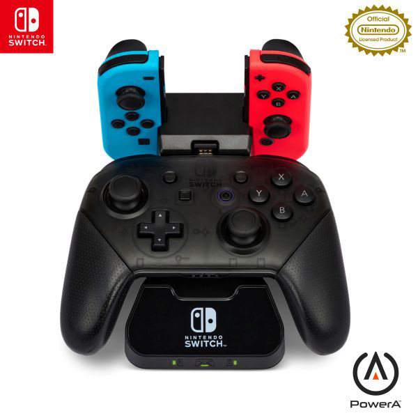 他サイト： コントローラー・チャージングベース for Nintendo Switch ブラック 返品種別Bの商品画像