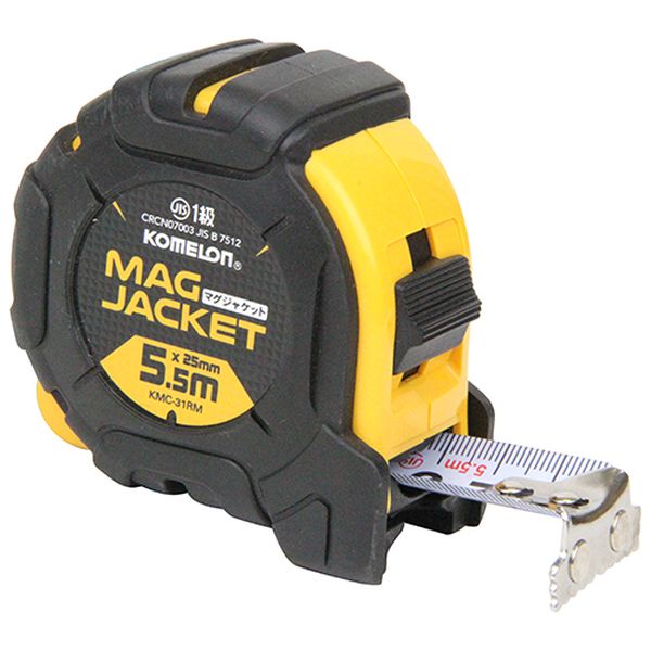 他サイト： コメロン KMC-31RM マグジャケット25(長さ5.5m×幅25mm)KOMELON コンベックス[KMC31RM55M25の商品画像