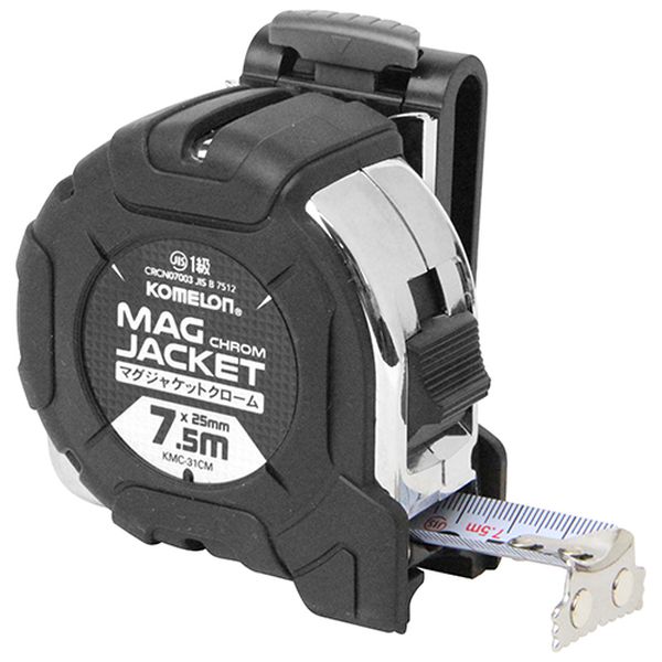 他サイト： コメロン KMC-31CML マグジャケ クロム(長さ7.5m×幅25mm)KOMELON コンベックス[KMC31CML75Mの商品画像