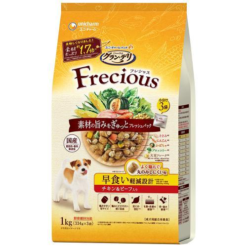 他サイト： ユニ・チャーム グラン・デリ フレシャス 早食い軽減設計 チキン&ビーフ入り 1kg 返品種別Bの商品画像