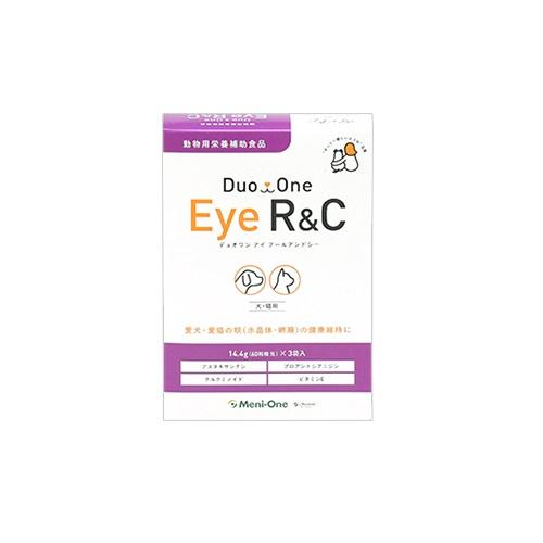 他サイト： メニワン Duo One Eye R&C(デュオワンアイアールアンドシー) 犬猫用 180粒(60粒×3袋) 【動物用栄養補助食の商品画像