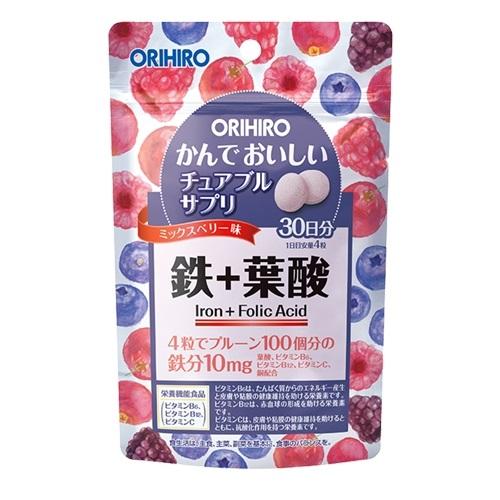 他サイト： オリヒロ かんでおいしいチュアブルサプリ 鉄 120粒 返品種別Bの商品画像