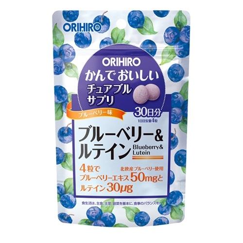 他サイト： オリヒロ かんでおいしいチュアブルサプリ ブルーベリー&ルテイン 120粒 返品種別Bの商品画像